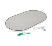 ASAKKURA Digital Bathroom Scale High Precision Weighing Machine with LED Display Accurate Weights Scale for Body Weight Easy to Use for All Ages Compact Tempered Glass Design