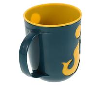 ASAKKURA Dolphin Cartoon Toothbrush Cup for Boys and Girls Plastic Tooth Rinsing Mug Portable Travel Wash Cup Home Bathroom Mouthwash Holder Dark Blue