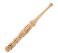ASAKKURA Ear Removal Tool Wood Ear Wax Pickers with Wood Carved Pattern Design Round Shape Not Easy to Break Good Cleaning Performance