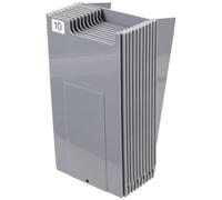 ASAKKURA Employee Attendance Card Rack Time Wall Holder 15.7x7.5x3.9in Practical Design Grey Plastic Cards Organizer with Number Stickers for Office Use