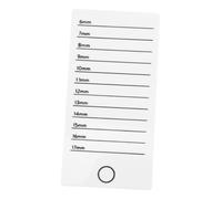 ASAKKURA Eyelash Display Plate Acrylic Lash Display Board Small 100x50mm False Eyelash Organizer for Beauty Salon Use White