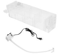 ASAKKURA Fish Tank Filter Box Acrylic Filtration Box with Pump Simple Design Not Easy to Break Provides Abundant Oxygen Multifunctional for Home Aquarium