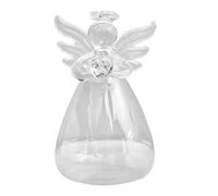 ASAKKURA Glass Vase Angel Shaped Bottle European Style Unique Creative Hydroponic Storage Container for Home Desktop Flower Arrangement