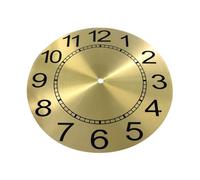 ASAKKURA Golden Aluminum round Wall Clock Dial Plate Sturdy and Practical Upgrade Clock Replacement Part with Minimalist Contemporary Style for Bedroom
