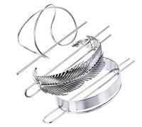 ASAKKURA Hair Accessories for Women, Decorative and Easy Wearing Hair Cuff 3pcs Silver Alloy Bun Set with Creative Shape for Engagement and Parties