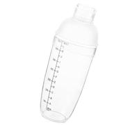 ASAKKURA Hand Shake Cocktail Shaker with Scale Transparent Mixer Cup for Bar Home Use Cold and Heat Resistant Drink Mixer Clear Shaker for Wine Milk Tea