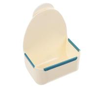 ASAKKURA Hanging Rabbit Food Bowl Plastic Feeder for Small Animals Cage with Anti-spill Design White Pet Feeder for Guinea Pig Chinchilla and Bunny