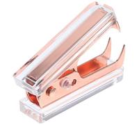ASAKKURA Heavy Duty Acrylic Staple Remover with Rose Gold Marble Pattern Small Portable Staple Puller for Office and School Use Labor Saving Removal Tool