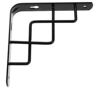 ASAKKURA Heavy Duty Shelf Bracket Black Iron Wall Mounted Floating Shelf Support for Garden Bookshelf and Storage Durable Wear Corner Bracket for Space Saving