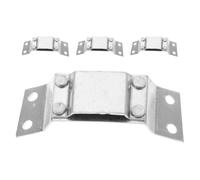 ASAKKURA Helmet Flashlight Mount Flashlight Attachment for Helmet, 4pcs Aluminum Alloy, Holds LED Headlamps, Suitable for Construction and Industrial Settings, Silver