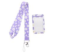 ASAKKURA Id Card Holder Lanyard with Sturdy Polyester and Plastic Materials, Secure Card Sleeve for Everyday Uses, Stylish and Creative Design Suitable for Businessmen and Engineers