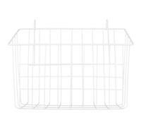 ASAKKURA Iron Rabbit Feeder Hay Basket Wear Resistant Not Easy to Deform White Hollow Cast Iron Basket Suitable for Cage Pet Feeding Rabbit Chinchilla