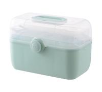 ASAKKURA Large Capacity Plastic Medicine Storage Box with Multi-layer Design and Smooth Opening, Easy to Carry for Business Trip and Office Use