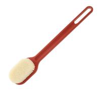 ASAKKURA Long-Handled Multipurpose Bath Brush with Soft Nylon Bristles, Back Scrubbing Shower Brush for Exfoliating Massage, Red Body Scrubber Suitable for Wet and Dry Use in Bathroom