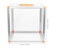 ASAKKURA Lottery Box 29cm X 29cm Cubic Raffle Ball Storage Container Multipurpose Ticket Holder Donation Comment Box for Event and Party Use