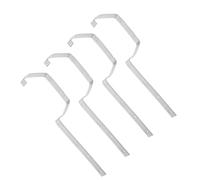 ASAKKURA Metal Roof Gutter Support Brackets 4Pcs Heavy Duty Iron Mounts Weather Resistance for Efficient Rainwater Management on Houses and Industrial Buildings