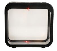 ASAKKURA Mini Landscaping Aquarium Fish Tank with LED Light, Detachable Black Plastic Breeding Isolation Box, Small Ecological Fish Incubation Tank for Aquatic Pets and Reptiles