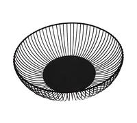 ASAKKURA Modern Wire Fruit Basket for Kitchen Decor Stylish Snack Storage Bowl Decorative Centerpiece for Dining Table and Home Use Housewarming and Holidays