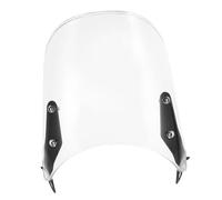 ASAKKURA Motorcycle Windshield Transparent Metal Front Windscreen Wind Deflector for Electric Scooters and Motorbikes Wind Rain Protection Weather Resistant