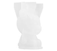 ASAKKURA Multifunctional DIY Epoxy Mold Silicone 3D Deerlet Shape White Non-Stick Easy to Demould Creative Unique Mold for Friends Who Love DIY Making Chocolate and Fondant