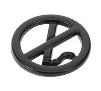 ASAKKURA No Smoking Metal Sticker Warning Sign No Smoking Decal Black Metal Construction Easy Installation Sturdy for Vehicle Car Interior