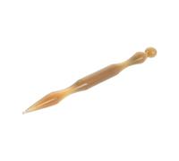 ASAKKURA Ox Horn Dual Head Acupuncture Pen Portable Meridian Massage Tool for Auricular Therapy and Facial Massage Thumb Pressure Point Massager for Muscle Tension Relief and Gua Sha