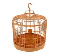 ASAKKURA Parrot Birdcage Decoration Hanging Cage Stylish Round-shaped Plastic Safe Molding Large Comfortable Outdoor Bird Cage for Small Pets and Pet Owners