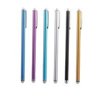 ASAKKURA Phone Stylus Pen Pack with Extra Long Replaceable Tips, 6pcs Universal Capacitive Pens for Touch Screen Devices, for Mobile Phones and Tablets Random Style