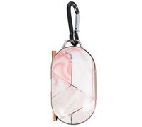 ASAKKURA Plating Process Protective Case Cover for Wireless Earbuds Hard Shell with Precise Charging Delicate Bright Pattern Supports Fast Wireless Charging