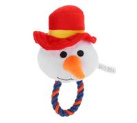ASAKKURA Plush Christmas Snowman Pet Chew Bite-resistant Cotton Rope Interactive Play for Dogs and Pets for Daily Life