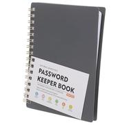 ASAKKURA Portable Password Keeper Notebook with Alphabetical Tabs Spiral Password Organizer Book for Seniors Secure Internet Login Management and Quick Access