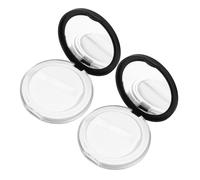 ASAKKURA Portable Powder Case 2Pcs 5G Loose Powder Compact Container with Elastic Mesh and Mirror for-The-Go Makeup Application and Storage