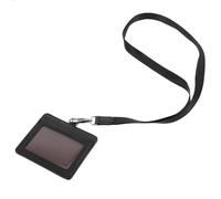 ASAKKURA Portable Pu Id Card Holder with Lanyard, Lightweight and Compact Size, Creative Design for Students and Office Use, Easily Fits in A Bag for Convenient Access