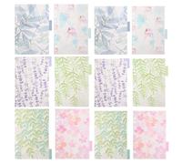 ASAKKURA Pp 6-Hole Index Binder Dividers Set with Colorful Tabs, A5 + A6 Plastic Index Classified Labels for Office and School Organizing, 2 Sets Random Color