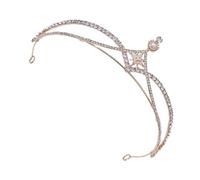 ASAKKURA Pride Hair Accessory Rhinestone Zircon Crown Headband Chic Wedding Adornment
