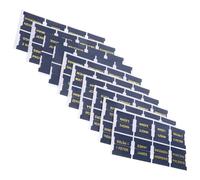 ASAKKURA Pu Leather Bible Index Tabs with 66 Navy and 14 Blank Stickers, Self-Adhesive Reading Bookmarks for Bible Study and Journaling, Page Markers for Students and Office Use
