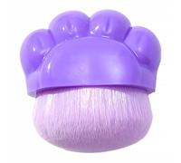 ASAKKURA Purple Cat Paw Shape Makeup Applicator Brush Unique Design Artificial Fiber Travel Makeup Brush Comfortable Application for Women