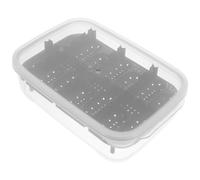 ASAKKURA Reptile Hatchery Incubator Box with 14 Holes for Gecko Lizard Tortoise and Reptile Eggs Black Breeding Tray and Incubation