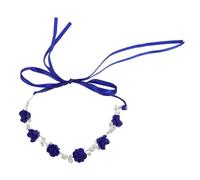 ASAKKURA Retro Flower Girl Headband with Vintage-inspired Wedding Hair Accessories for Women Handmade Colorful Floral Crown for Bridal Gowns and Special Occasions