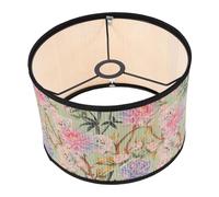 ASAKKURA Rustic Bamboo Hanging Lamp Shade with Iron Frame Warm Soft Light Fixture Cover for Pendant Ceiling Lights Easy Install Decorative Shade for Reading and Relaxing Rooms