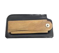 ASAKKURA Sandalwood Comb Folding Pocket Comb for Beard Grooming Carry Case for Men