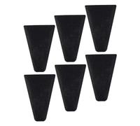 ASAKKURA Silicone Rack Feet Pads Black for Air Fryer Rack 6pcs Dishwasher Safe Foldable Design Silicone Feet Protectors for Kitchen Accessories