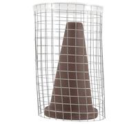 ASAKKURA Spawning Bucket Fish Breeding Cone Hideout Cave with Isolation Mesh and Bottom Groove Pottery Clay and Iron for Shrimp Farming Salt Water Colorful Fish Angelfish