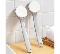 ASAKKURA Sponge Bath Brush Shower Brush with Long Handle Hole Design for Hanging Simple Creative Style PVA Sponge for Knees Legs Bathroom Home Use