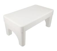 ASAKKURA Thickened White Toilet Step Stool for Adults, Bathroom Poop Stool with Non-Slip Footrest, Squatting Toilet Aid for Healthy Posture and Constipation Relief,