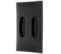 ASAKKURA Toaster Lid Automatic Breakfast Machine Lid Kitchen Bread Maker Cover Sturdy Plastic Versatile Design Black Home Use Protective Dust Cover for Small Appliances