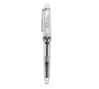 ASAKKURA Transparent Acrylic Fountain Pen for Calligraphy Smooth Writing Lightweight Portable Business Pen for Students and Home Use