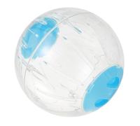 ASAKKURA Transparent Hamster Run Exercise Ball Blue Pet Plaything for Small Animals Gerbils Rats Hedgehogs Safe for Healthy Exercise and Entertainment