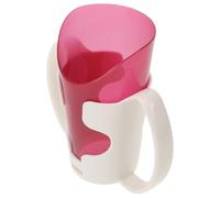 ASAKKURA Unbreakable Two-Handled Liquid Feeding Cup for Elderly Bedridden Patients, Magenta Drinking Beaker with Angled Spout, Anti-Choke Spill-Proof Care Cup for Liquid Diet and Maternity