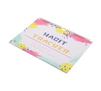 ASAKKURA Undated Spiral Habit Tracker Planner Journal with Monthly Workout and Goal Tracking Binding Wall Door Hanging Organizer for Daily Habit Formation and Self Discipline